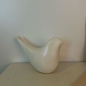 White ceramic bird figurine #homedecor